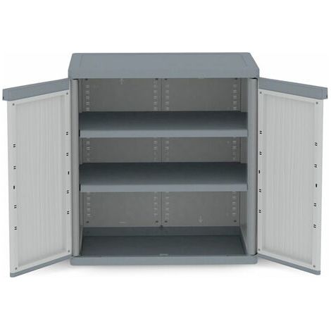 Armario resina bajo xl gris wave jumbo 94,5 x 89,7 x 53,7 cm (1/3)
