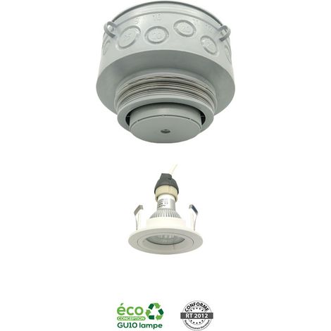 SPOT ENCASTRE JUPITER DAL LED 5W SH 3K ACIER BROSSE AEROSPOT 240503