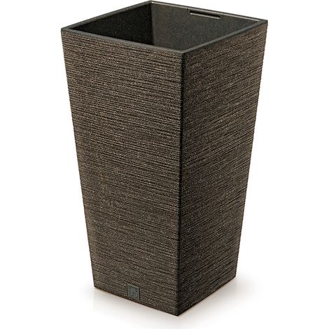 Prosperplast Blumentopf FURU SQUARE Eco Wood Kaffee 20 cm (1/2)