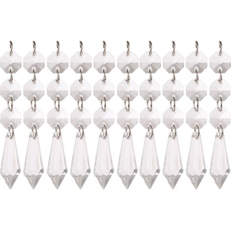 Boule de Suspension Transparente en Perle Acrylique pour Décoration DIY - Accessoire Décoratif (B) (1/3)