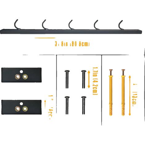 Organisateur de barre de tirage latéral, monté au mur, solution de rangement durable, RACK1 (1/2)