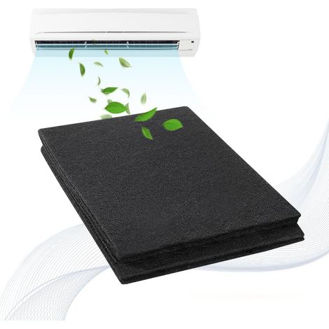 Filtres de Climatiseur Filtre de Hotte Aspirante Fibre de Carbone Activé Filtre Charbon Hotte Pliable Filtre à Charbon pour Purificateur Climatiseur Hotte de Cuisinière(1.22m0.41m3mm) (1/5)