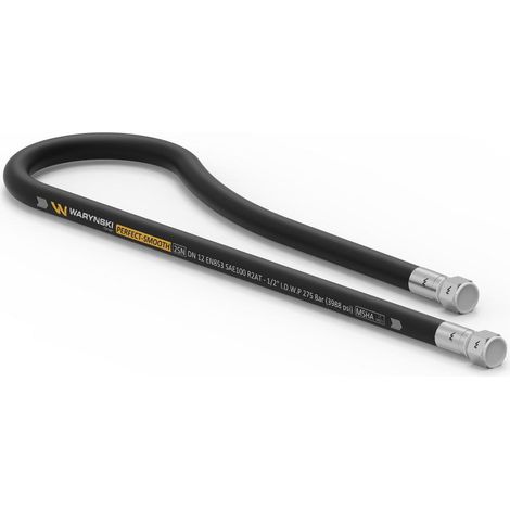 Manguera hidráulica lisa con junta - rosca de 275 bar M22x1.5 recta L-800mm 336-632-552-119 . 7214/07-082/1 unhz 750 Cyklop (AA-13-800 P11P11) 27.5MPa Waryński (1/2)