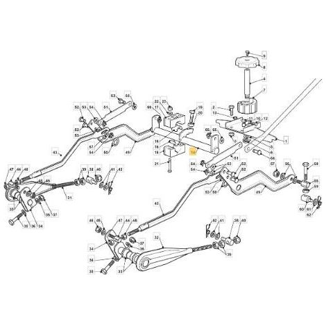 ASSE COMANDO SOLLEVAMENTO PIATTO TCHE 10/11 ORIGINALE STIGA - 382000615/0