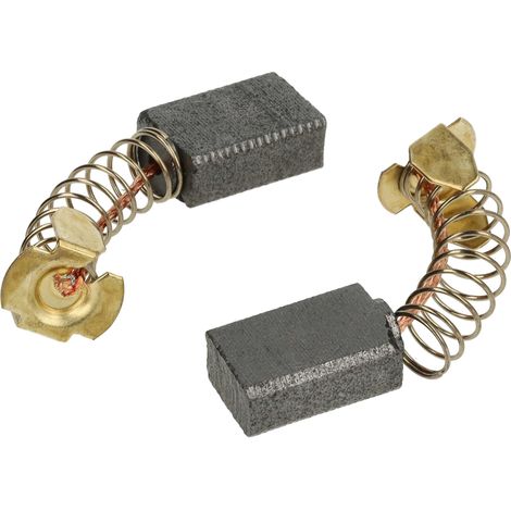 vhbw 2x spazzola di carbone per motore 6 x 10 x 16mm compatibile con Makita 1911B, 3620, HP2010, HP2010N, HP2020, MT361 utensile elettrico