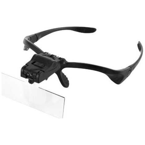 Bandeau Loupe avec éclairage LED, mains libres support de têtes de lecture Loupe Lunettes avec 5 lentilles détachables pour lire, bijoux, regarder et électronique réparation (1/4)