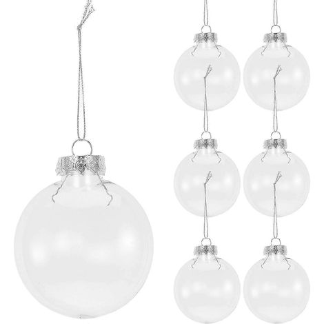 Boules de Noël transparentes à remplir (18 pièces) (1/5)