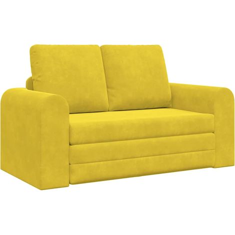 Canapé-lit,Canapé convertible Jaune 148 x 71 x 83 cm Velours CFW77635 (1/5)