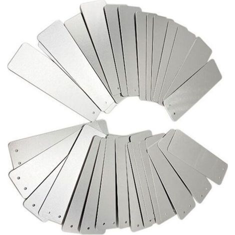 100 Aluminum Garden Labels - Rectangular, Outdoor Signage, Metal Plates, Tags.
