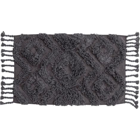 Tapis de Salle de Bain "Hilma" 50x80cm Gris Foncé (1/5)