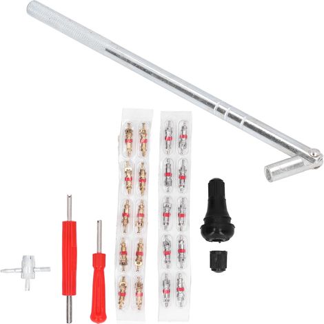 Kit 54 pièces outil de montage valve pneu extracteur réparateur tirette noyau voiture (1/5)