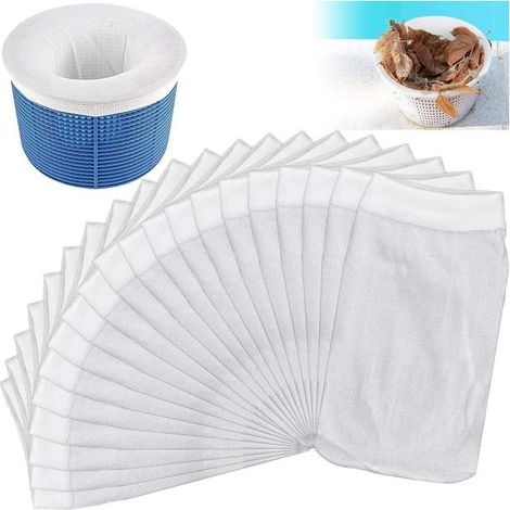 20 chaussettes filtrantes pour skimmer de piscine (1/5)