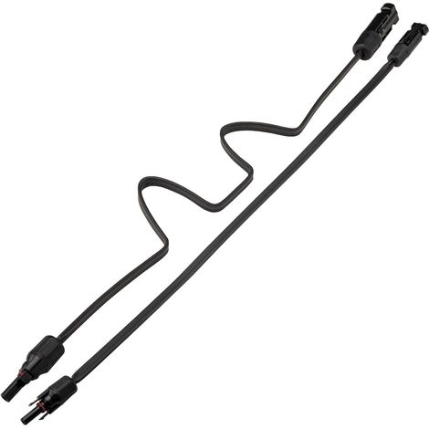 Câble Passe-Fenêtre Panneau Solaire 2 m Lot de 2,Câble Ultra Plat Câble MC4 Plat,Passage sans perçage,Étanchéité IP68,Conducteur cuivre 4 mm²,Compatible stations d'énergie (1/5)