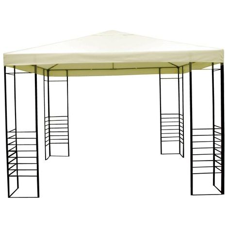 Amicasa Gazebo Ferro 3x3 M Nizza Pvc