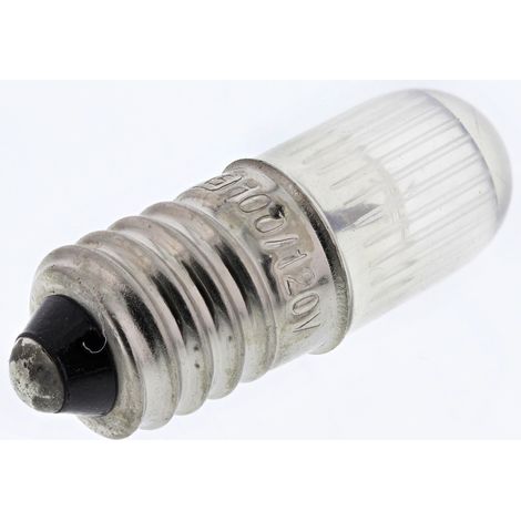 Ampoule néon pour voyant, lumière de couleur Orange, taille 9 mm, culot E10, 100 / 120 V, 4,5 mA