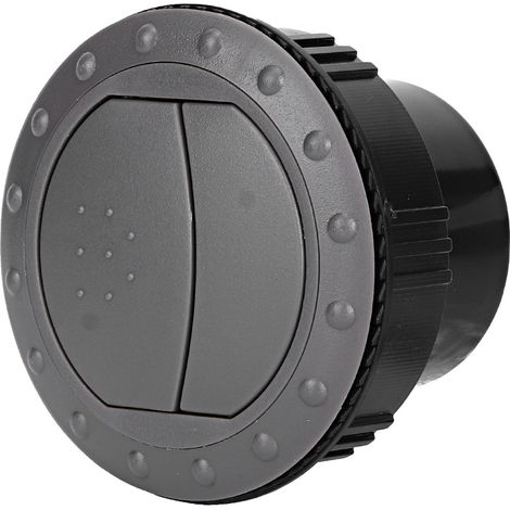 Sortie d'air ronde 2,4 pouces universelle, pièce de rechange pour climatisation, bouche de ventilation grise pour camping-car, bus, bateau, yacht (1/4)