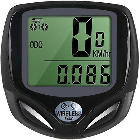 Compteur de vélo numérique multifonctionnel sans fil à capteur magnétique étanche avec odomètre et capteur magnétique. (1/5)