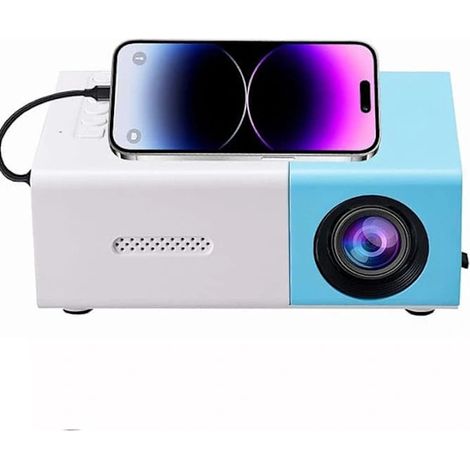 Filiyano – projecteur OBOSOE - Full – Mini projecteur OBOSOE - Full HD 1080p, image jusqu'à 60 pouces, portable pour la maison et l'extérieur, bleu (1/5)