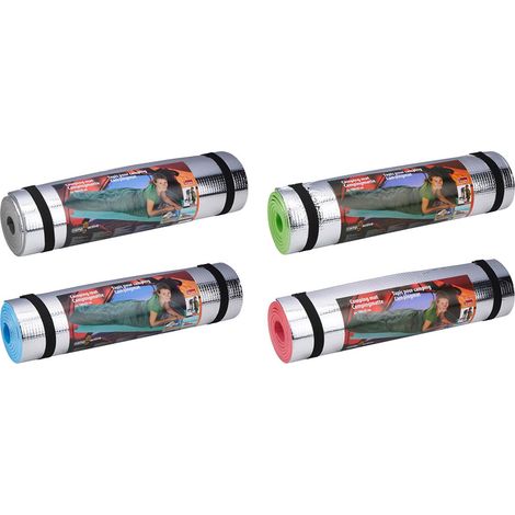 Materasso da campeggio de alluminio 180 x 50 cm camp active colori assortiti