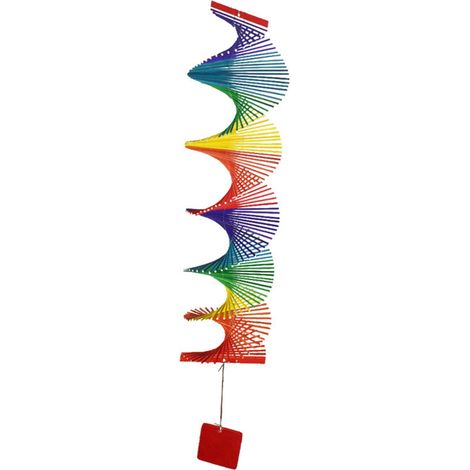 Wind Spinner - Bamboo 3D Rotating Garden Decoration - Outdoor Indoor Hanging Ornament - L Size (1/5)