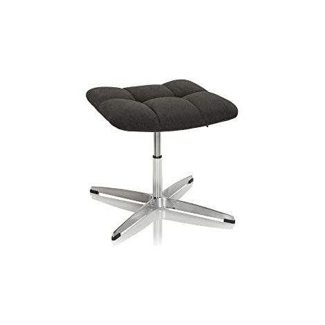 Tabouret / siège pivotant SARANTO tissu gris foncé hjh OFFICE