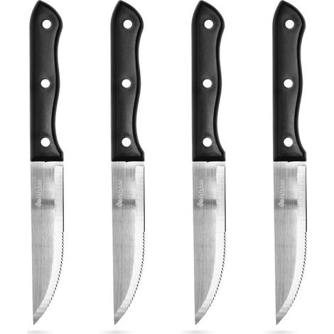 Coltelli da taglio carne in acciaio Inox set da 4