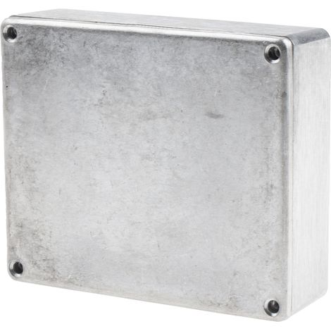 Boîtier RS PRO en Fonte d'aluminium, 119.9 x 100 x 35.7mm, Argent, Blindé ( Prix pour 1 ) (1/2)