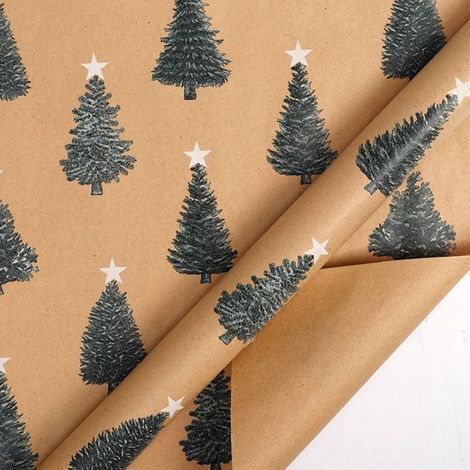 Rouleaux de papier cadeau de Noël - 43 cm x 3 m/rouleau - Parfaits pour emballer les cadeaux de Noël et décorer les fêtes, notamment le sapin de Noël (1/5)