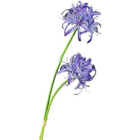 Lot de 2 lys araignées rouges artificiels, fleurs réalistes en soie, fausses branches pour centre de table, décoration florale pour mariage, maison ou bureau.bleu, violet (1/5)