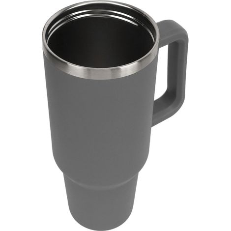 40oz Edelstahl-Vakuumisolierungsbecher mit Henkel und Strohhalm, hält Getränke kalt, Warmwasserflasche Typ 4 (1/5)