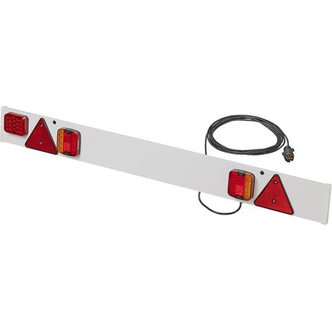 Planche de remorque 2x 20 led avec feu antibrouillard led cable 6m (1/5)