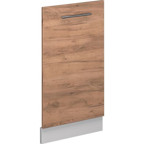 Panel frontal del lavavajillas Fame-Line, Roble dorado, 45 cm sin encimera, Vicco