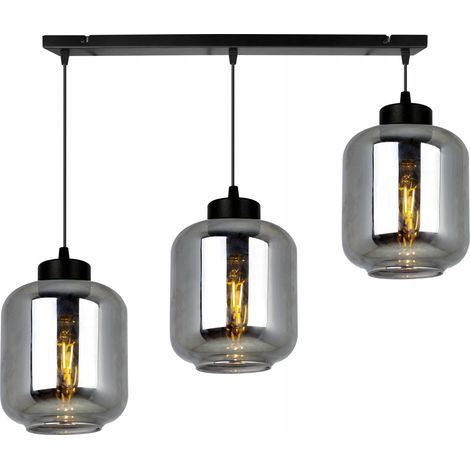 LÁMPARA COLGANTE MODERNA Y ELEGANTE CON PANTALLA DE CRISTAL