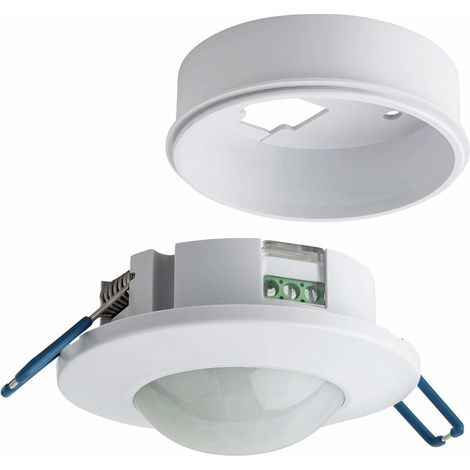 Détecteur de Mouvement Intérieur, Montage Encastré et en Saillie au Plafond, programmable, Capteur Infrarouge, 6m / 360° (1/5)