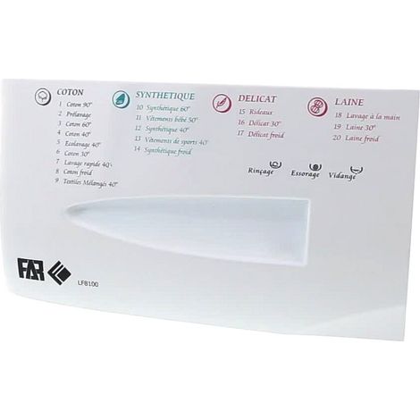 FAR, FACADE Lave-Linge TIROIR LESSIVE (1/2)