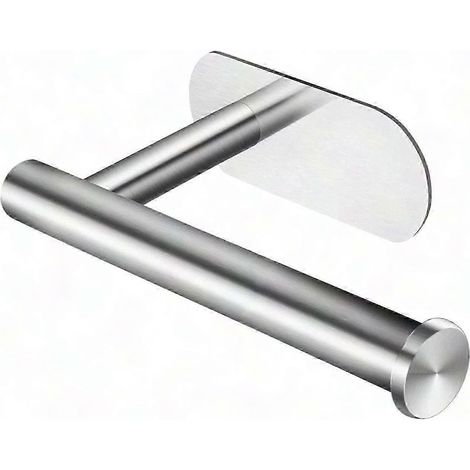 Toilettenpapierhalter aus Edelstahl – Wandmontage ohne Bohren, wasserfester Kleber fürs Badezimmer (1/5)