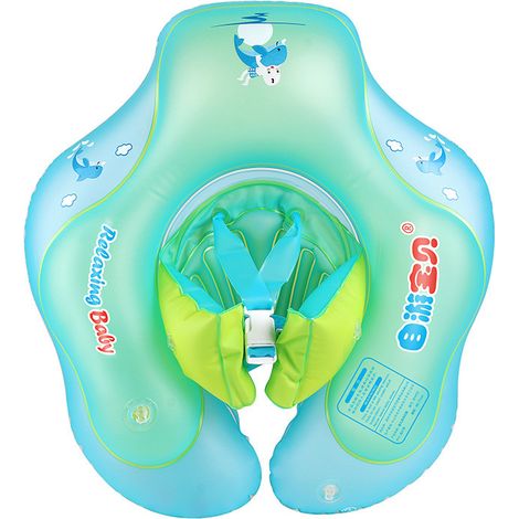 Anello da nuoto per bambini Anello da nuoto gonfiabile per bambini Anello galleggiante per bambini Estate Anello da nuoto per bambini Piscina gonfiabile Boa giocattolo galleggiante 1 pezzo Blu (diamet (1/2)