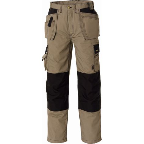 Canvas (270 g/m²) Bundhose PANAMA khaki/schwarz Größe 90 (1/4)