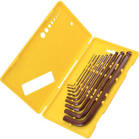 Jeu de clés Allen à clé hexagonale 9pièces, métrique/SAE - RWClé Torx (1/5)