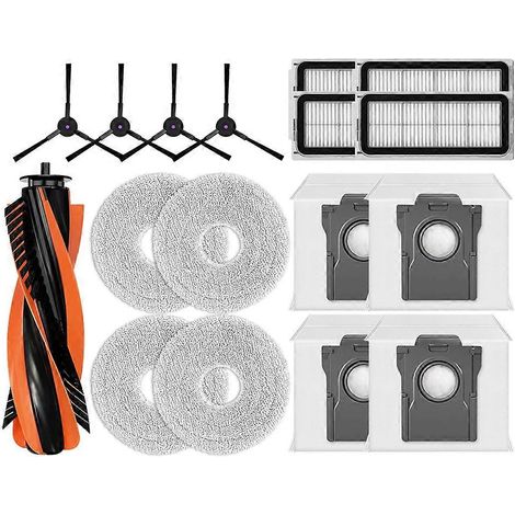 Pour Cecotec Conga X70 pièce détachée Accessoires Main Side Brosse HEPA Filtre Serpillière Cloth Pad Sac à poussière (1/5)