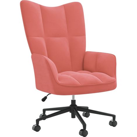 Chaise de relaxation Rose Velours 2 (1/5)