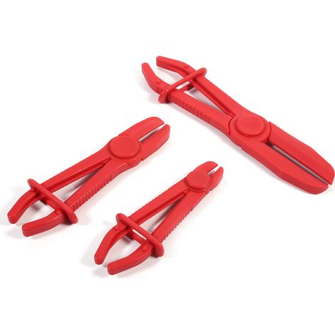 Pince à tuyaux flexible 3 pièces en nylon, pince multiprise pour durite de frein, carburant et eau, outil à mains libres (1/5)