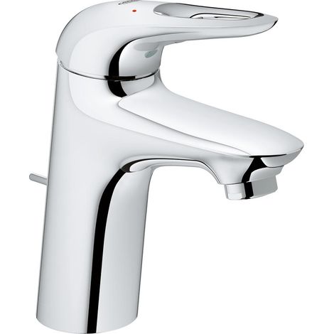 Grohe – Mitigeur de lavabo monocommande – Poignée étrier métal – Cartouche céramique 35 mm – Installation rapide – 33558003