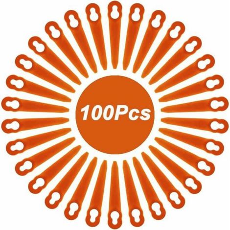 100pcs Lames compatible coupe bordure Stihl PolyCut 2-2/3-2, FSA45/57/FSE52, plastique sans fil H166 (1/5)
