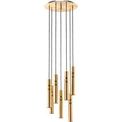 Lampada sospesa moderna tonda Ø37 oro 7xGU10 ALAS Jupiter (1/5)