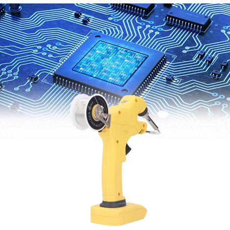 Kit de fer à souder rechargeable pour batteries lithium-ion Dewalt 18V-20V Max, torche à souder 30W avec élément chauffant en céramique, préchauffage rapide 30s, fer à souder 50g avec soudure 1,0mm po (1/5)