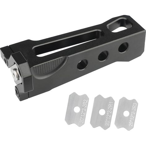 Raboteuse d'angle Coupe-placage pour une finition droite parfaite, outil de chanfrein coupe rapide des bords Coupe-bordures + Lame R1/2/3 - (1/5)