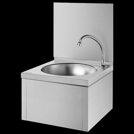 Delabie WT SXS kpl.m.Selbstschl.-Ventil u. Rückwand Edst. 1.4301 sat. (1/3)