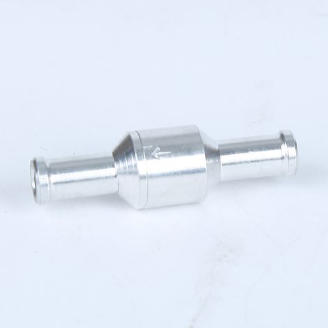Ahlsen Válvula de retención en línea de 3 uds., válvula de aluminio de 10mm para tubería de agua, gasolina, biodiesel, refrigerante, accesorios de bomba de presión de agua (1/5)