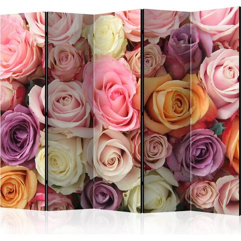 Paravento - Pastel roses II [Room Dividers] - 225x172 (1/4)